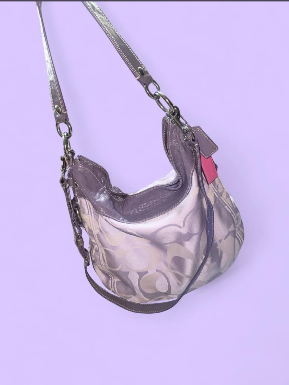 vintage purple coach bag